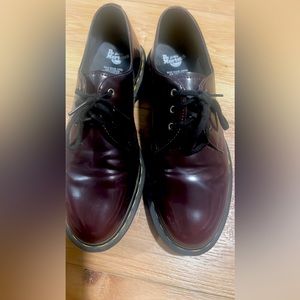 Dr. Martens ladies size 11. Vegan, burgundy color. Worn twice. NO original box
